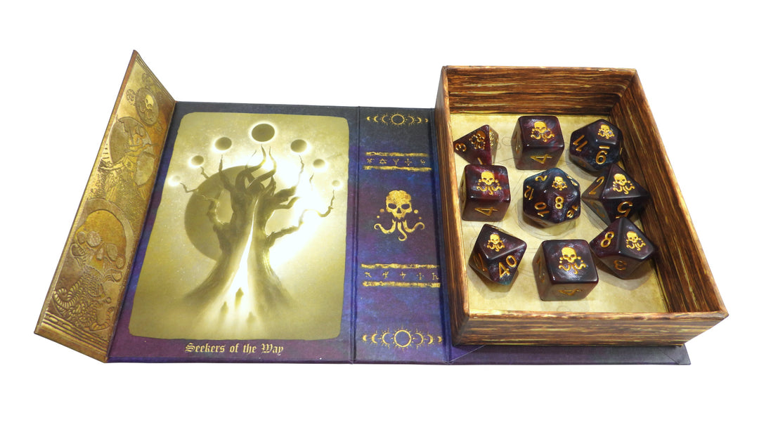 Seal of Yog-Sothoth Dice - Nebula Polyhedral Set