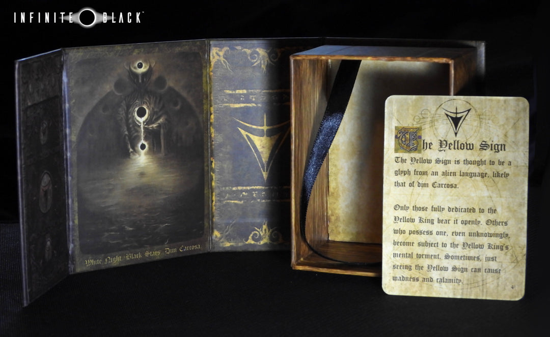 The Yellow Sign deck box with lore card